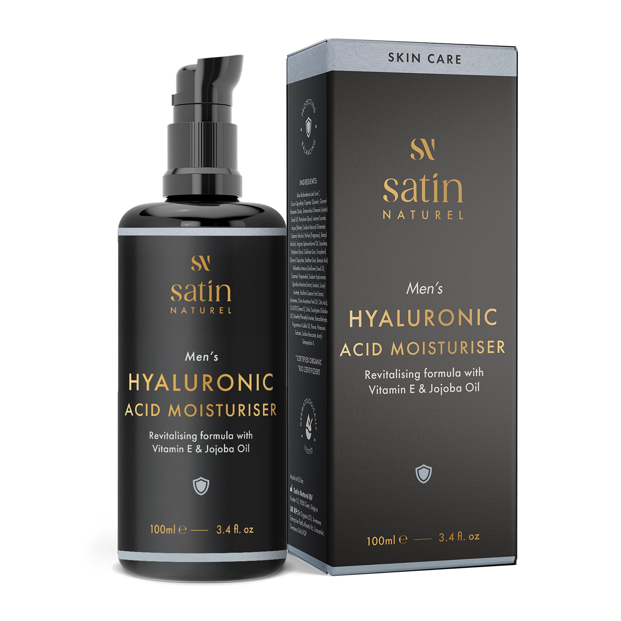 Satin Naturel Bio Gesichtscreme für Männer 100 ml